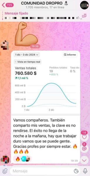Resultado de un alumno de Dropro